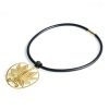 Gioielli Stefano Patriarchi Contemporary Jewelry | Etched Golden Silver Large Loto Choker