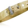 Gioielli Torrini Fine Jewelry | Chiseled Yellow Gold Bracelet With Diamond