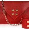 Borse Omely Clutch & Mini | Saffiano Leather Envelope Bag With Wristlet