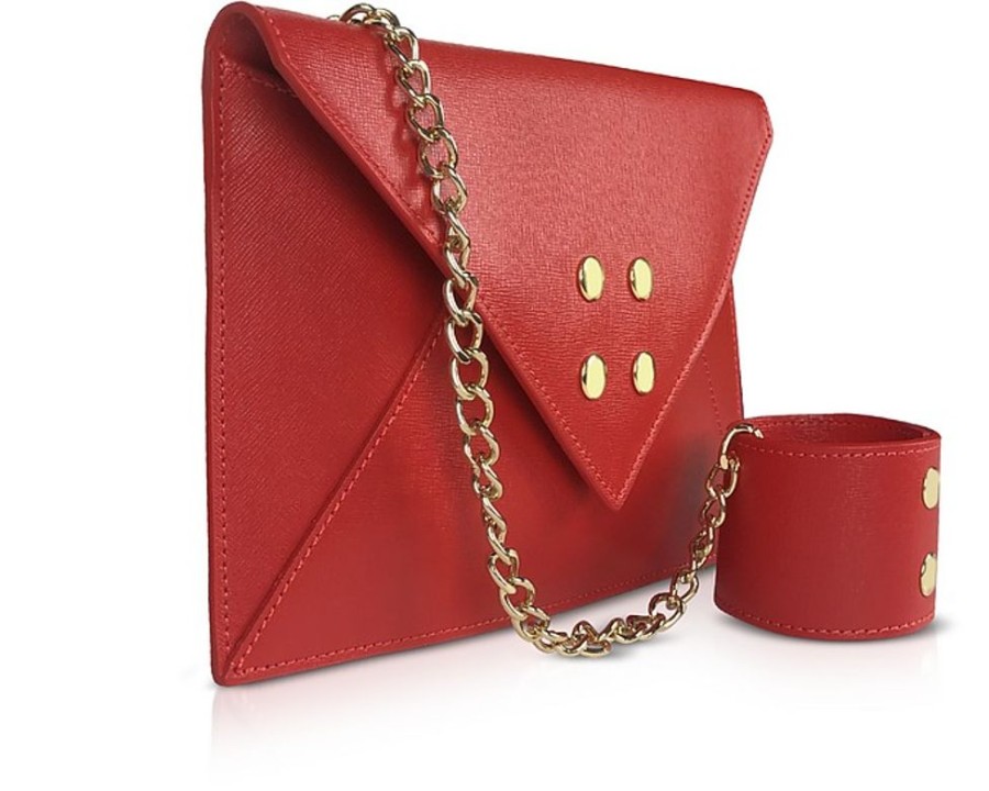 Borse Omely Clutch & Mini | Saffiano Leather Envelope Bag With Wristlet