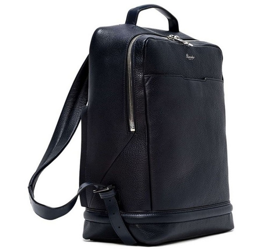 Borse Pineider Zaino | Grained Leather Compact Backpack