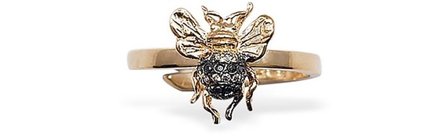 Gioielli Bernard Delettrez Fine Jewelry | Anello Mini Bee In Oro E Diamanti