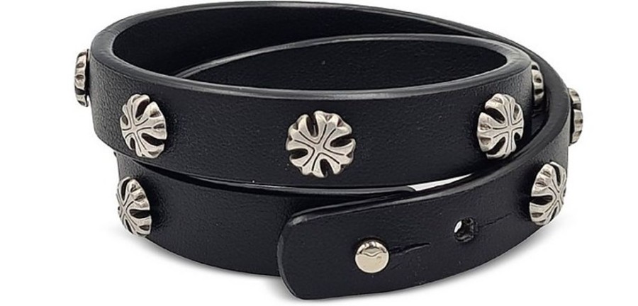 Gioielli Bulganeri Gioielli Uomo | Zamak And Vegan Leather Double Bracelet