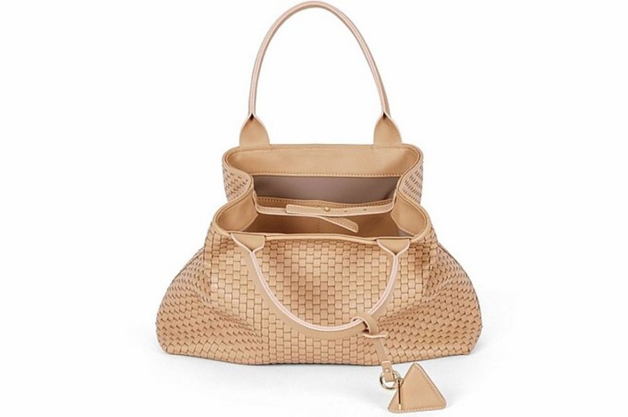 Borse Parise Shopping | Shp-60-M - Woven Leather Tote Bag