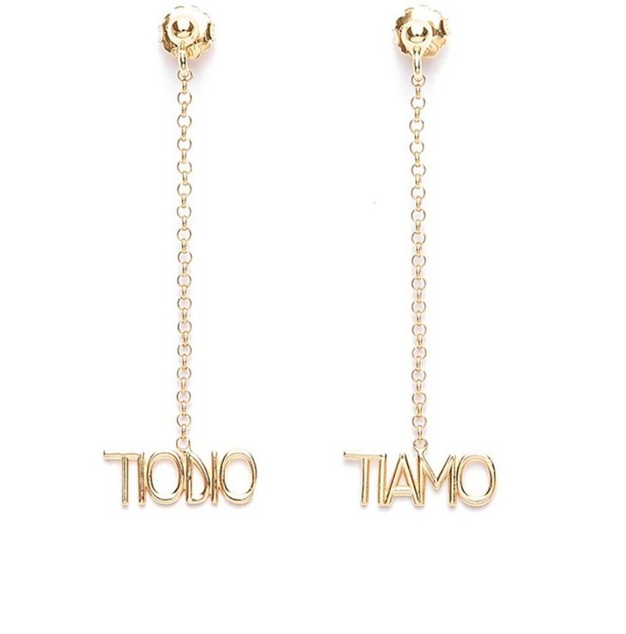 Gioielli Ilaria Ludovici Jewelry Contemporary Jewelry | Ti Amo & Ti Odio Pendant Earrings