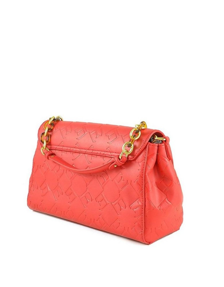 Borse Ermanno Scervino A Mano | Red Embossed E Medium Satchel Bag