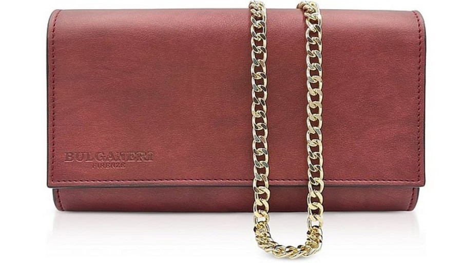 Borse Bulganeri Clutch & Mini | Vegan Leather Wallet Bag W/Chain