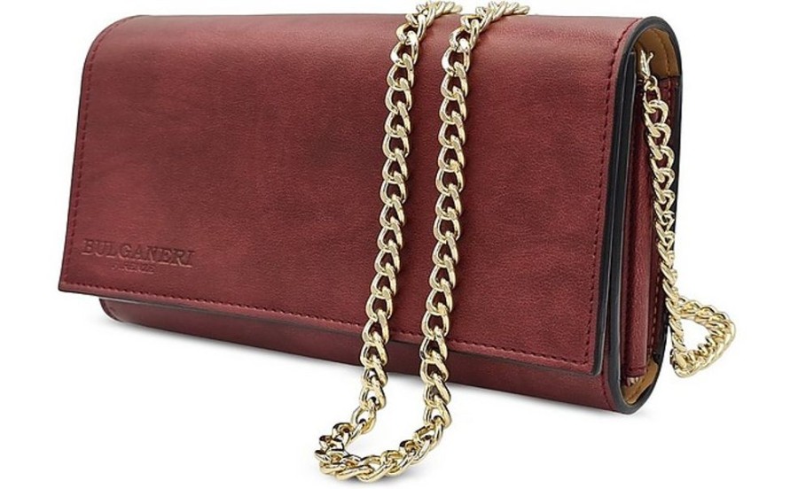 Borse Bulganeri Clutch & Mini | Vegan Leather Wallet Bag W/Chain