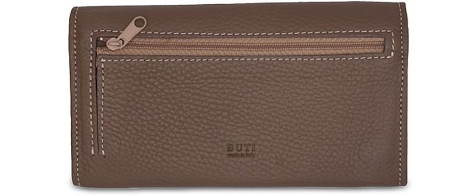 Borse Buti Portafogli & Co. | Embossed Leather Women'S Flap Wallet