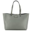 Borse LA CARRIE Shopping | Gray Studded Rose Tote Bag