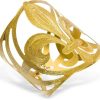 Gioielli Stefano Patriarchi Contemporary Jewelry | Etched Golden Silver Medium Giglio Bangle