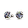 Gioielli Mon Art Gioielli Uomo | Trezze Brass And Murano Glass Millefiori Cufflinks