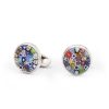 Gioielli Mon Art Gioielli Uomo | Burano Brass And Murano Glass Millefiori Large Cufflinks