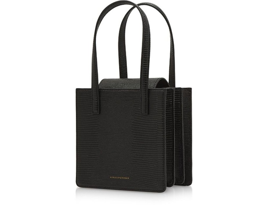 Borse Marge Sherwood Shopping | Square Tote In Pelle Lizard Con Tracolla