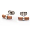 Gioielli Mon Art Gioielli Uomo | Stoccolma Brass And Wood Cufflinks