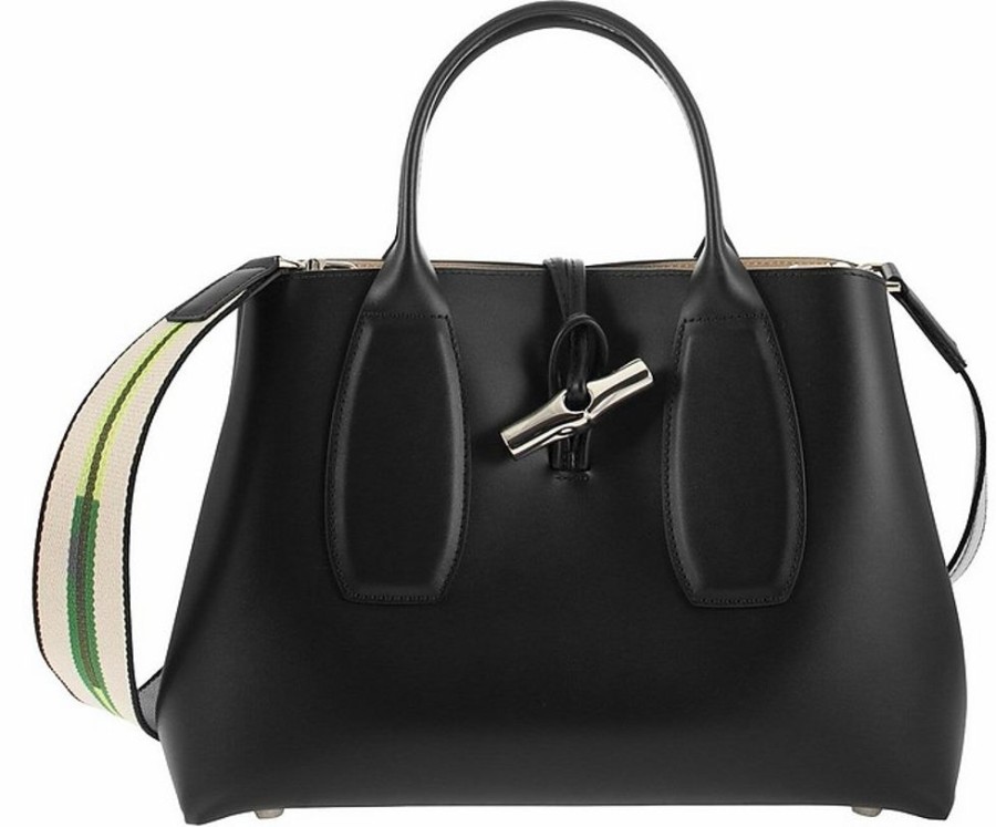 Borse Longchamp A Mano | Roseau - Bag With Fabric Handle And Shoulder Strap