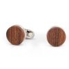 Gioielli Mon Art Gioielli Uomo | Oslo Brass And Wood Round Cufflinks