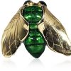 Gioielli Bernard Delettrez Contemporary Jewelry | Gold Plated Fly Ring With Enamel