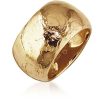 Gioielli Torrini Fine Jewelry | Flamed Yellow Gold Maxi Ring