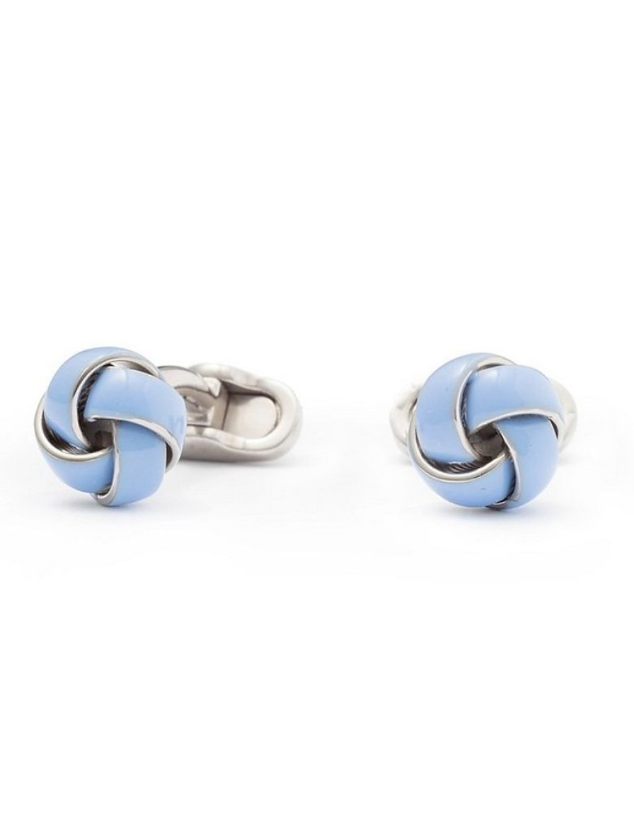 Gioielli Mon Art Gioielli Uomo | Tresse Enamelled Brass Men'S Knot Cufflinks