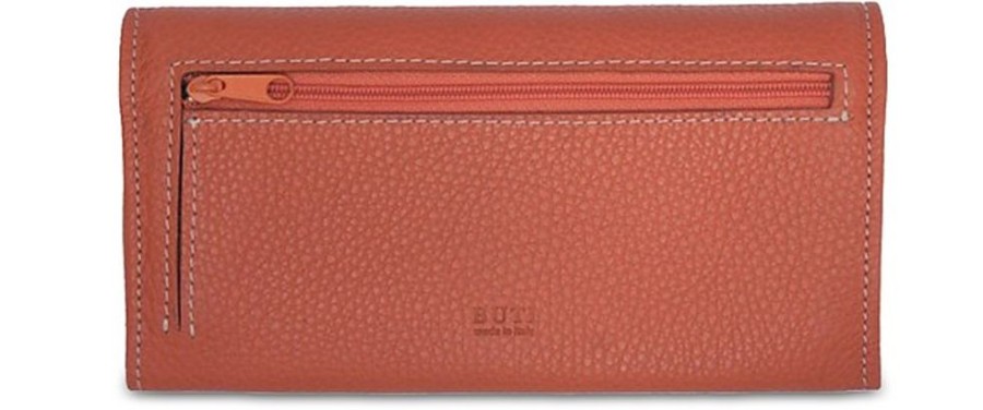 Borse Buti Portafogli & Co. | Embossed Leather Women'S Flap Wallet