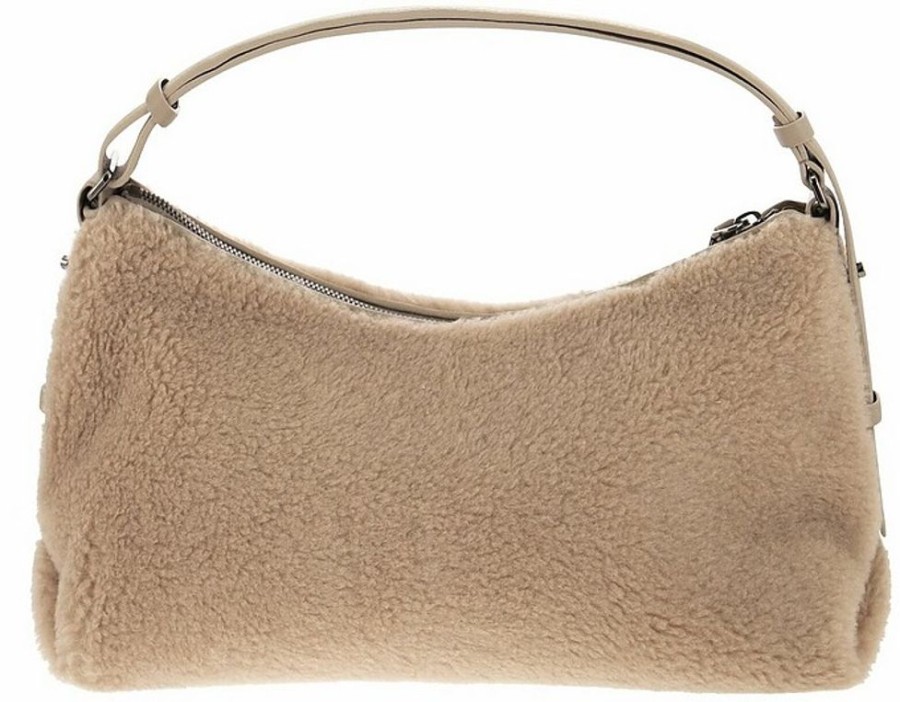 Borse Brunello Cucinelli A Mano | Fleecy Bag Made Of Virgin Wool And Cashmere W/Jewel Detail