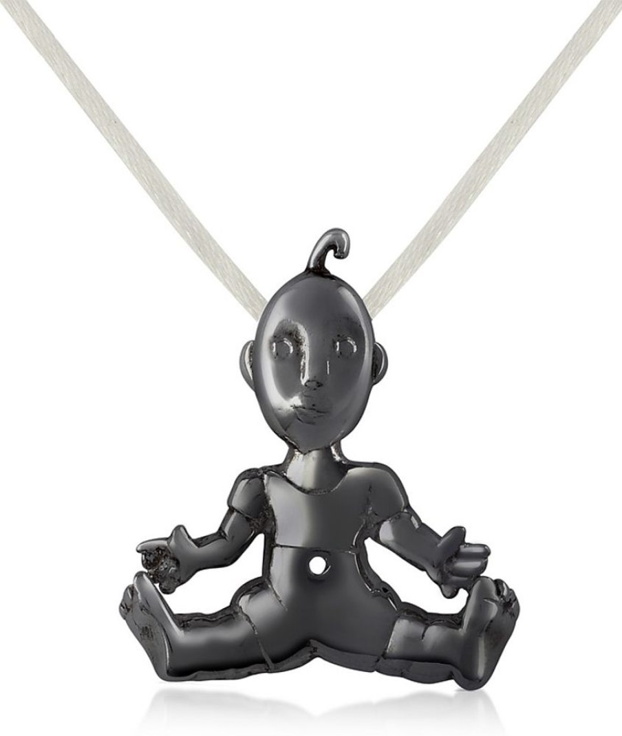 Gioielli B. Paoletti Contemporary Jewelry | I Mimmi - Black Stainlees Steel Baby Pendant