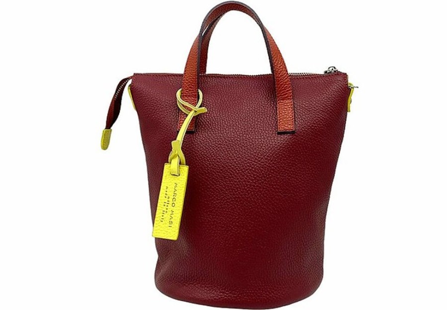 Borse Marco Masi A Mano | 3377 - Brandy And Yellow Top Handle Bag