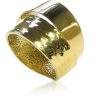 Gioielli Torrini Fine Jewelry | Chiseled And Flamed Yellow Gold Cross Ring