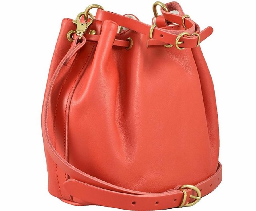 Borse Il Bisonte Bucket | Women'S Red Handbag