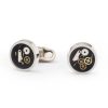 Gioielli Mon Art Gioielli Uomo | Round Brass Cufflinks W/Clock Gears