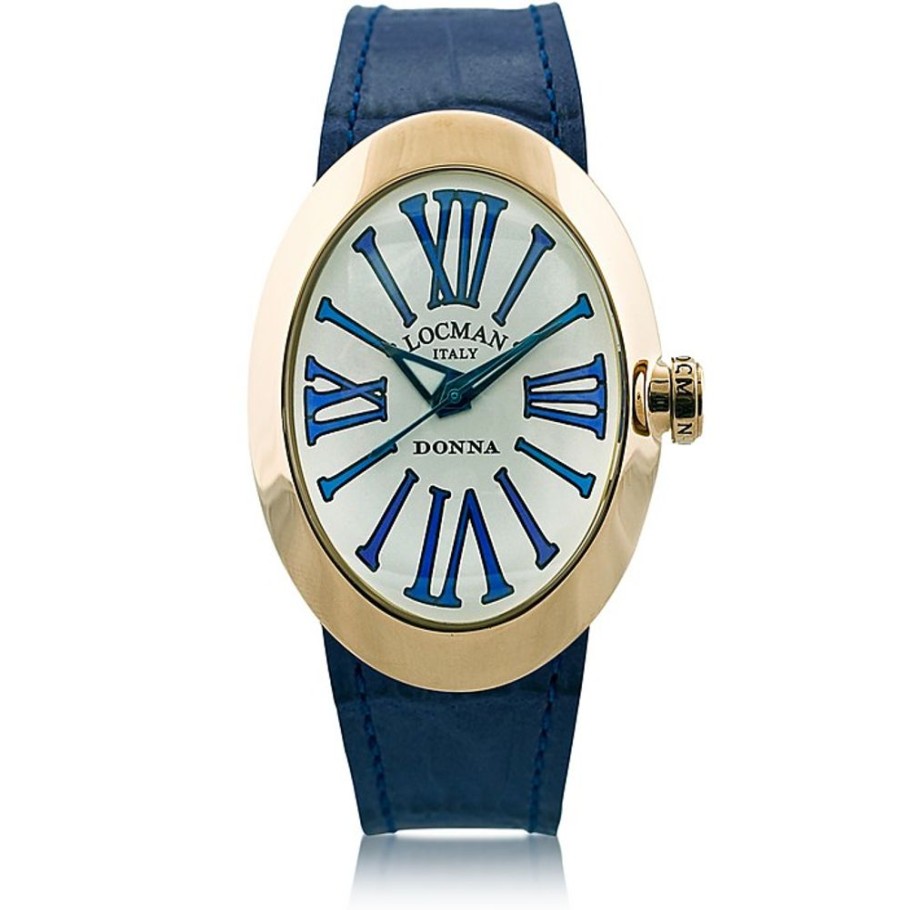 Gioielli Locman Orologi Donna | Change Orologio Da Donna In Acciaio Dorato Con Set Di 3 Cinturini In Pelle Cocco