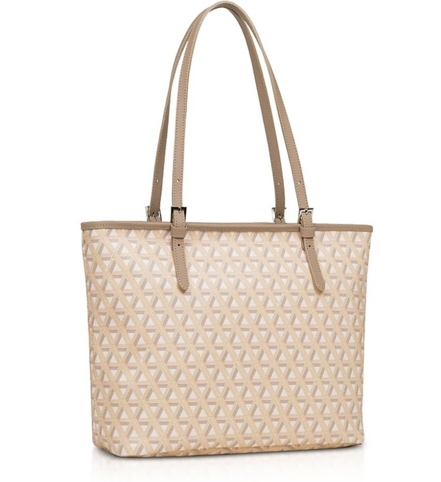 Borse Lancaster Paris Shopping | Ikon Coated Canvas Tote Bag