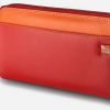 Borse Dudubags Portafogli & Co. | Red Leather Zip Around Large Wallet