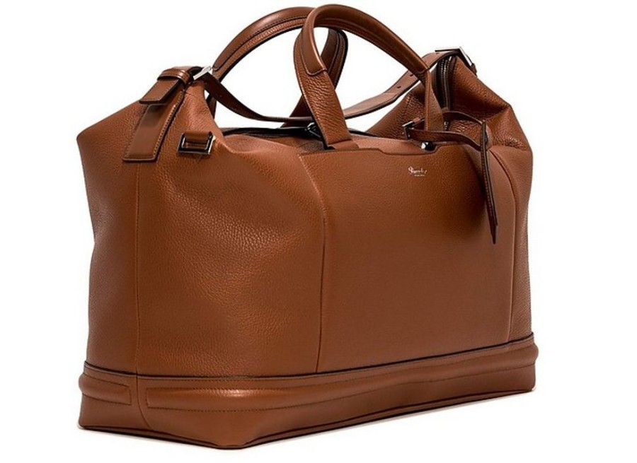 Borse Pineider Weekender | Fine Grainded Leather 360 Duffle Bag