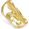 Gioielli Stefano Patriarchi Contemporary Jewelry | Etched Golden Silver Giglio Bangle