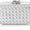 Borse Corto Moltedo Clutch & Mini | Susan C Star Pochette In Eco Pelle Bentota Argento