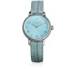 Gioielli Locman Orologi Donna | 1960 Silver Stainless Steel Women'S Three Hands Watch W/Embossed Leather Strap