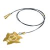 Gioielli Stefano Patriarchi Contemporary Jewelry | Crystal Etched Golden Silver Long Necklace