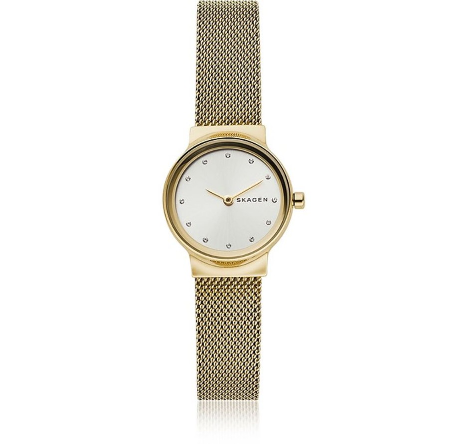 Gioielli Skagen Orologi Donna | Freja Orologio Da Donna Gold Con Cinturino A Rete