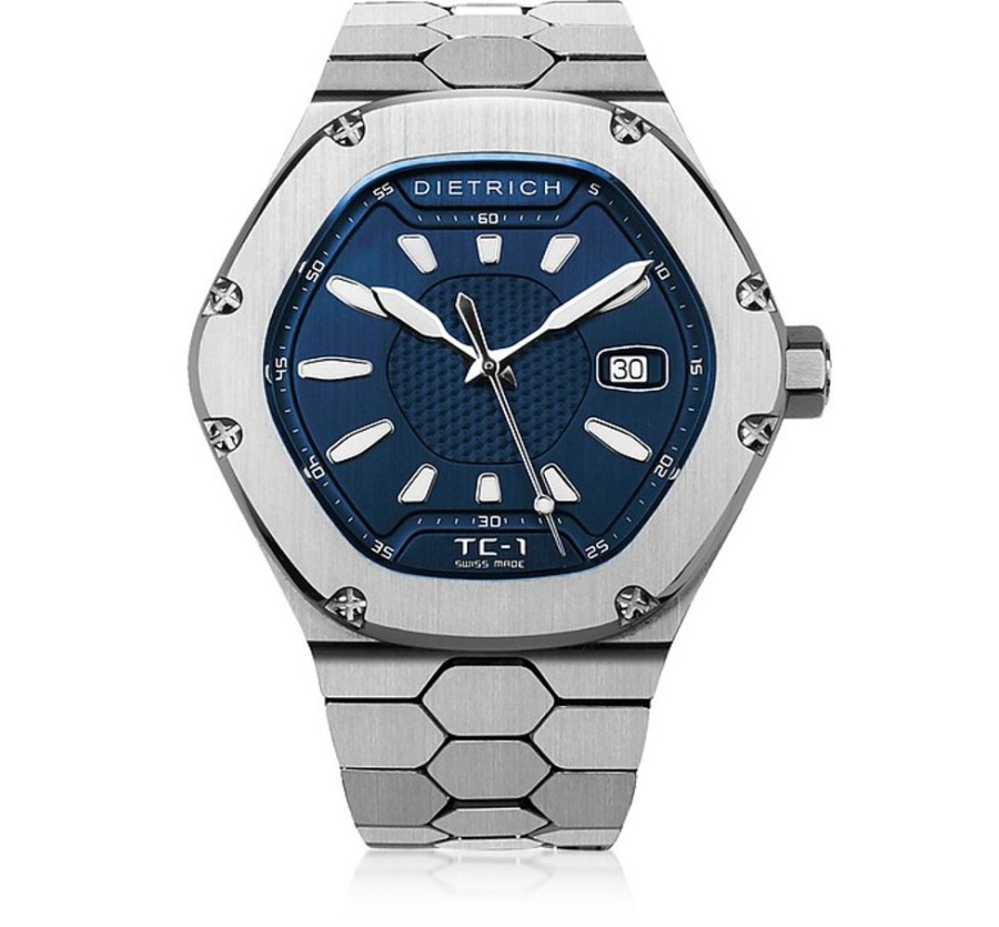 Gioielli Dietrich Orologi Uomo | Time Companion-1 316L Orologio Blu In Acciaio Inossidabile