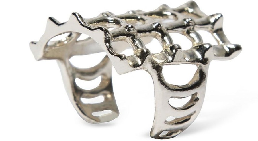 Gioielli Bernard Delettrez Contemporary Jewelry | Cage And Studs Silver Band Ring