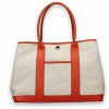 Borse Bonfanti Shopping | Marina B - Light Beige And Orange Tote Bag