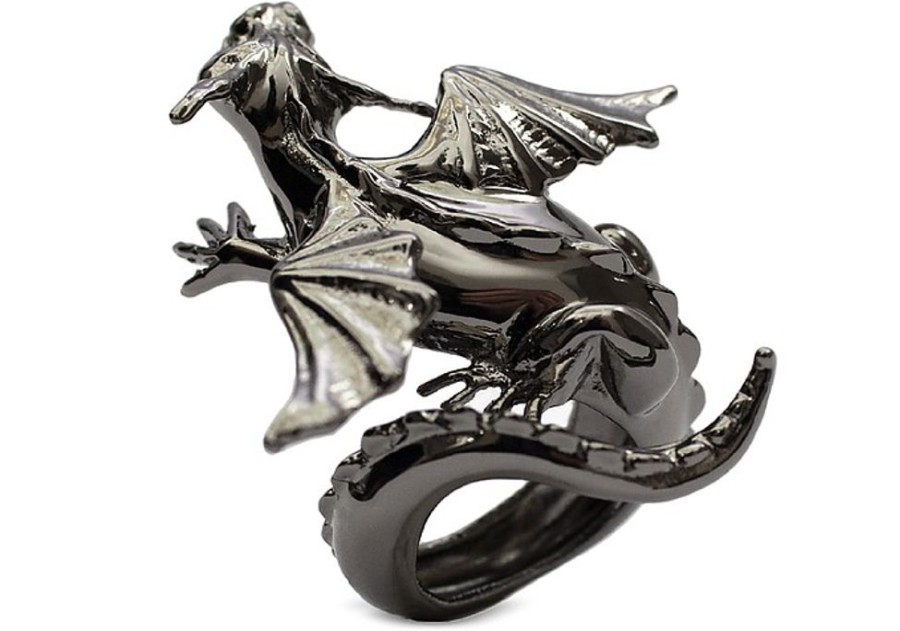 Gioielli Bernard Delettrez Contemporary Jewelry | Rampant Dragon Black Bronze Ring