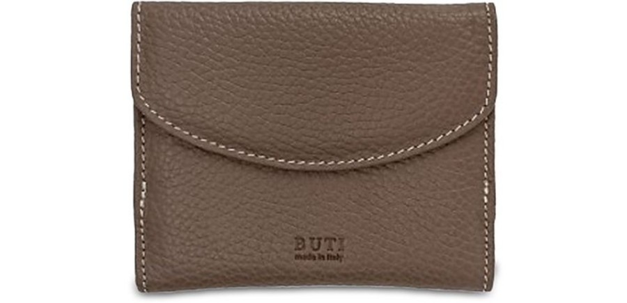 Borse Buti Portafogli & Co. | Squared Embossed Leather Women'S Flap Wallet