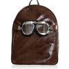 Borse Poshead Zaino | Large Brown Leather Poshback Steam Backpack