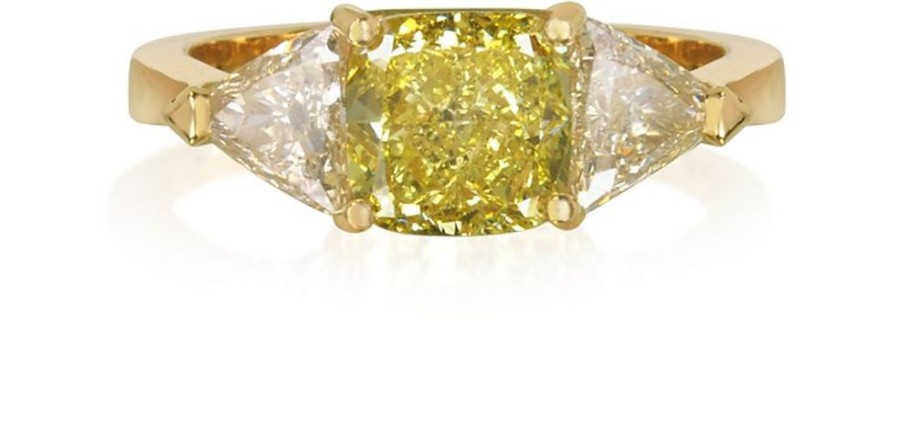 Gioielli Forzieri Fine Jewelry | Anello In Oro Giallo E Diamanti Bianchi E Champagne