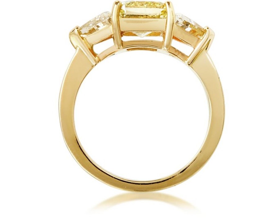 Gioielli Forzieri Fine Jewelry | Anello In Oro Giallo E Diamanti Bianchi E Champagne