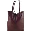 Borse Twelve Style Division A Spalla | Women'S Bordeaux Handbag