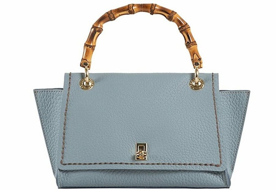 Borse Vison� Tracolla | Posillipo Gaiola - Light Blue Top Handle Bag